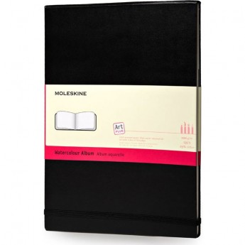 Блокнот для акварели MOLESKINE CLASSIC WATERCOLOUR NOTEBOOK, нелинованный, черный