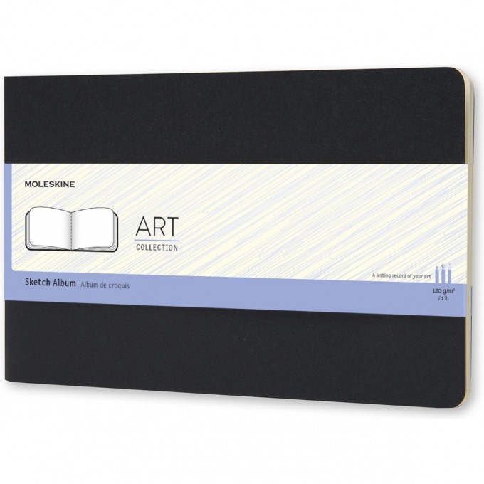 Блокнот для рисования MOLESKINE CAHIER SKETCH ALBUM LARGE, нелинованный, черный ARTSKA3 Блокнот для рисования MOLESKINE CAHIER SKETCH ALBUM LARGE, нелинованный, черный ARTSKA3