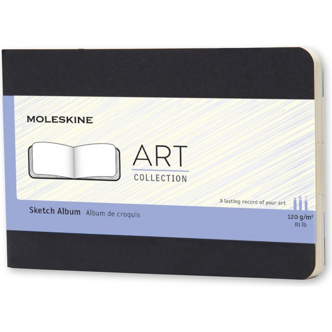 Блокнот для рисования MOLESKINE CAHIER SKETCH ALBUM POCKET, нелинованный, черный ARTSKA2 Блокнот для рисования MOLESKINE CAHIER SKETCH ALBUM POCKET, нелинованный, черный ARTSKA2