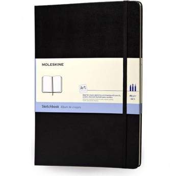 Блокнот для рисования MOLESKINE CLASSIC SKETCHBOOK LARGE, нелинованный, черный