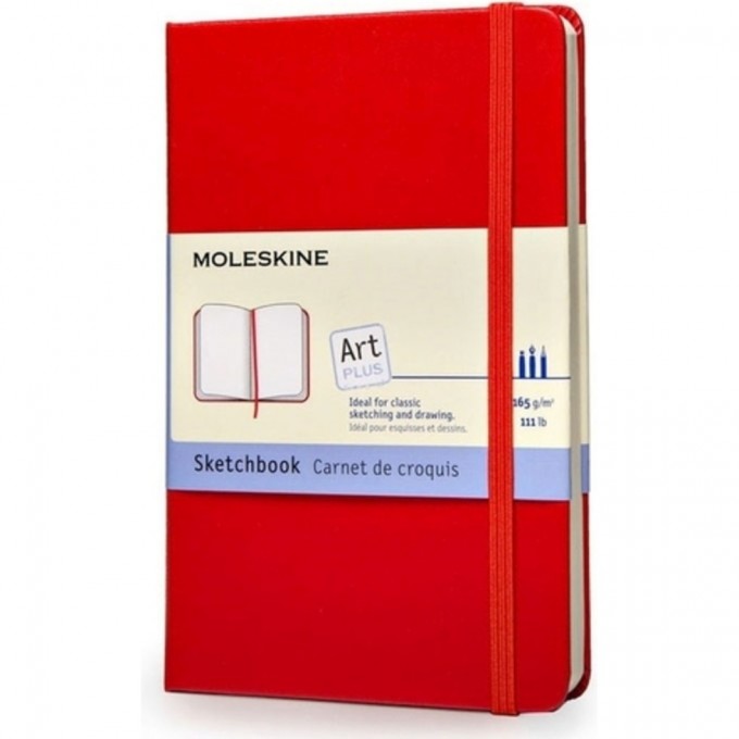 Блокнот для рисования MOLESKINE CLASSIC SKETCHBOOK LARGE, нелинованный, красный ARTQP063R Блокнот для рисования MOLESKINE CLASSIC SKETCHBOOK LARGE, нелинованный, красный ARTQP063R