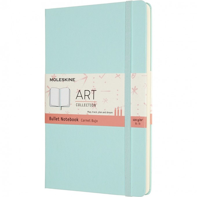 Блокнот MOLESKINE ART BULLET Large 130х210мм, аквамарин ARTBULNT3B24 Блокнот MOLESKINE ART BULLET Large 130х210мм, аквамарин ARTBULNT3B24