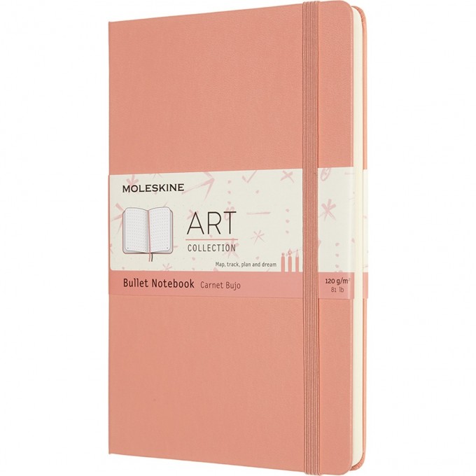 Блокнот MOLESKINE ART BULLET Large 130х210мм, розовый коралл ARTBULNT3D20 Блокнот MOLESKINE ART BULLET Large 130х210мм, розовый коралл ARTBULNT3D20