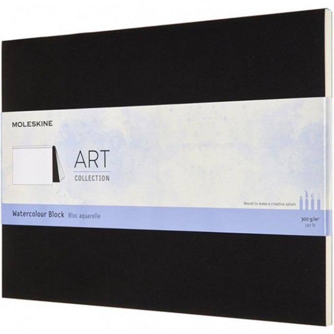 Блокнот MOLESKINE ART WATERCOLOR, нелинованный, черный ARTWBL10 Блокнот MOLESKINE ART WATERCOLOR, нелинованный, черный ARTWBL10