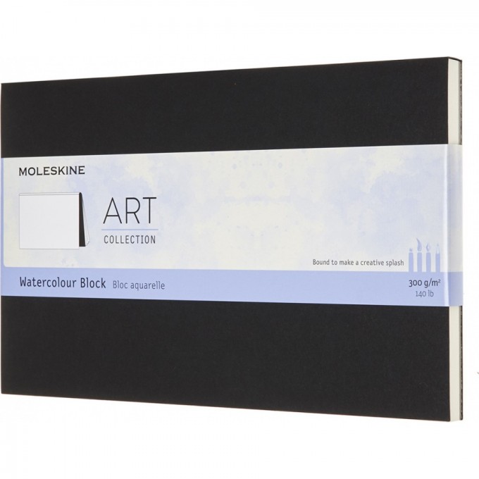 Блокнот MOLESKINE ART WATERCOLOR XLARGE, нелинованный, черный ARTWBL4 Блокнот MOLESKINE ART WATERCOLOR XLARGE, нелинованный, черный ARTWBL4