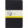Блокнот MOLESKINE CAHIER JOURNAL LARGE, клетка, черный QP317