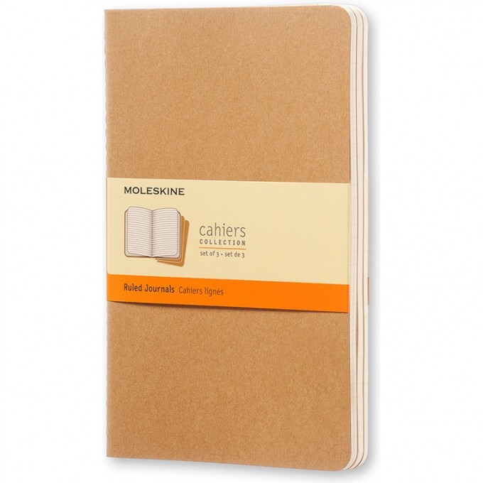 Блокнот MOLESKINE CAHIER JOURNAL LARGE, линейка, бежевый QP416 Блокнот MOLESKINE CAHIER JOURNAL LARGE, линейка, бежевый QP416