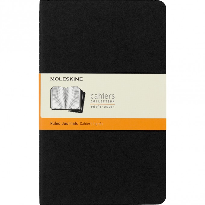 Блокнот MOLESKINE CAHIER JOURNAL LARGE, линейка, черный QP316 Блокнот MOLESKINE CAHIER JOURNAL LARGE, линейка, черный QP316