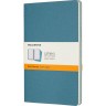 Блокнот MOLESKINE CAHIER JOURNAL LARGE, линейка, голубой CH016B44