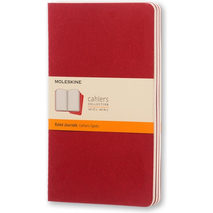 Блокнот MOLESKINE CAHIER JOURNAL LARGE, линейка, клюквенный CH116 Блокнот MOLESKINE CAHIER JOURNAL LARGE, линейка, клюквенный CH116
