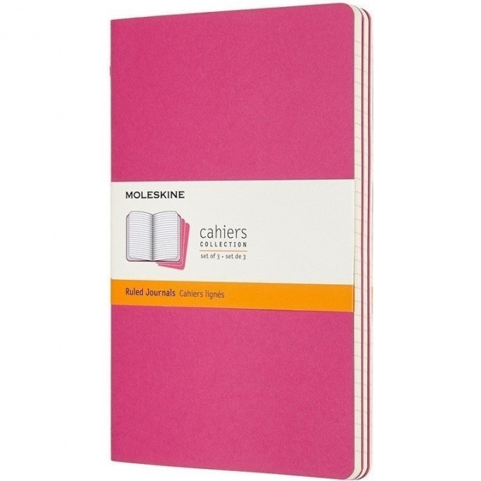 Блокнот MOLESKINE CAHIER JOURNAL LARGE, линейка, розовый неон CH016D17 Блокнот MOLESKINE CAHIER JOURNAL LARGE, линейка, розовый неон CH016D17