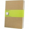 Блокнот MOLESKINE CAHIER JOURNAL LARGE, нелинованный, бежевый QP418