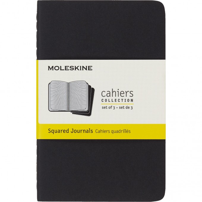Блокнот MOLESKINE CAHIER JOURNAL POCKET, клетка, черный QP312 Блокнот MOLESKINE CAHIER JOURNAL POCKET, клетка, черный QP312