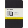 Блокнот MOLESKINE CAHIER JOURNAL POCKET, клетка, черный QP312