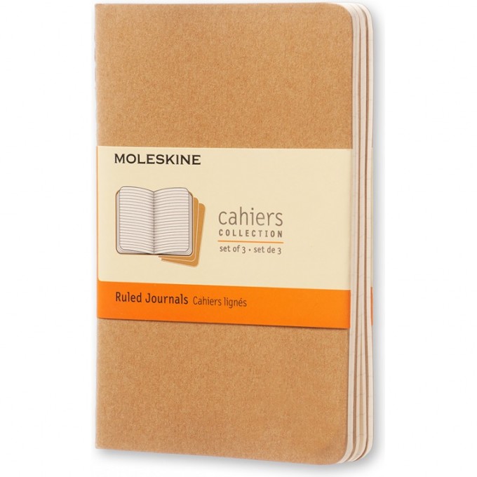 Блокнот MOLESKINE CAHIER JOURNAL POCKET, линейка, бежевый QP411 Блокнот MOLESKINE CAHIER JOURNAL POCKET, линейка, бежевый QP411