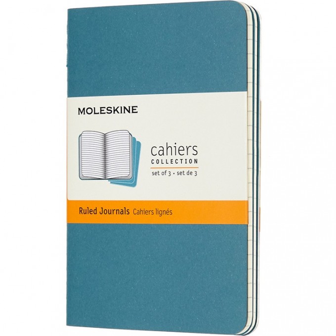 Блокнот MOLESKINE CAHIER JOURNAL POCKET, линейка, голубой CH011B44 Блокнот MOLESKINE CAHIER JOURNAL POCKET, линейка, голубой CH011B44