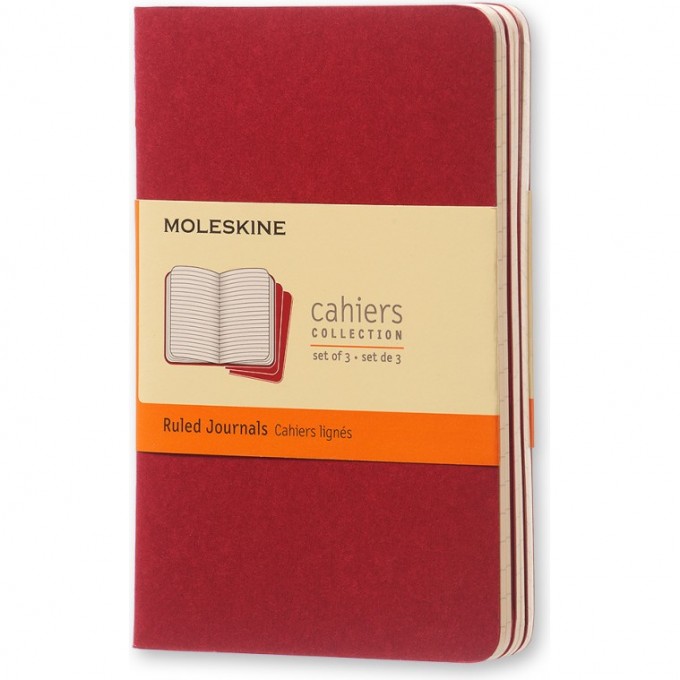 Блокнот MOLESKINE CAHIER JOURNAL POCKET, линейка, клюквенный CH111 Блокнот MOLESKINE CAHIER JOURNAL POCKET, линейка, клюквенный CH111