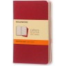 Блокнот MOLESKINE CAHIER JOURNAL POCKET, линейка, клюквенный