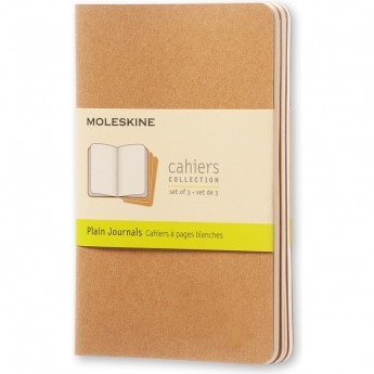 Блокнот MOLESKINE CAHIER JOURNAL POCKET, нелинованный, бежевый