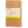 Блокнот MOLESKINE CAHIER JOURNAL POCKET, нелинованный, бежевый QP413