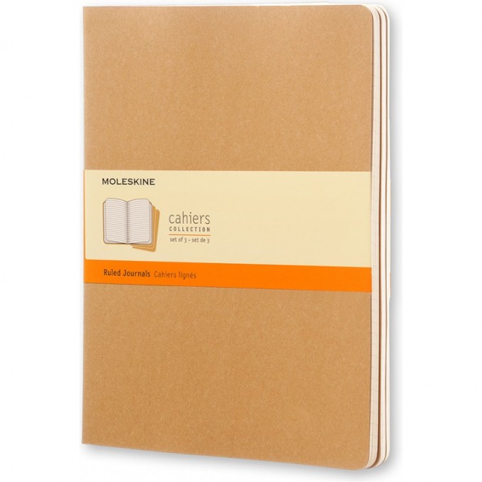 Блокнот MOLESKINE CAHIER JOURNAL XLARGE, линейка, бежевый QP421 Блокнот MOLESKINE CAHIER JOURNAL XLARGE, линейка, бежевый QP421