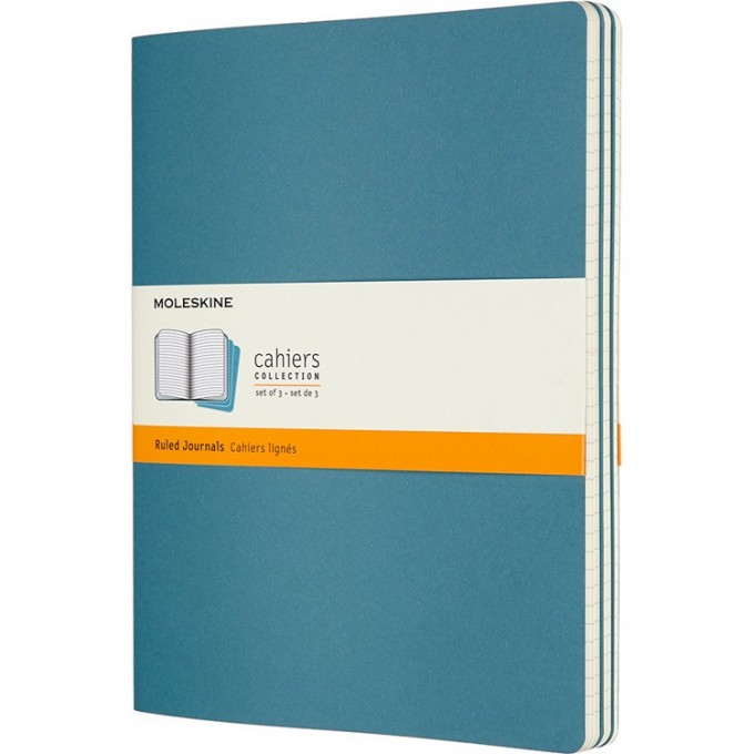 Блокнот MOLESKINE CAHIER JOURNAL XLARGE, линейка, голубой CH021B44 Блокнот MOLESKINE CAHIER JOURNAL XLARGE, линейка, голубой CH021B44