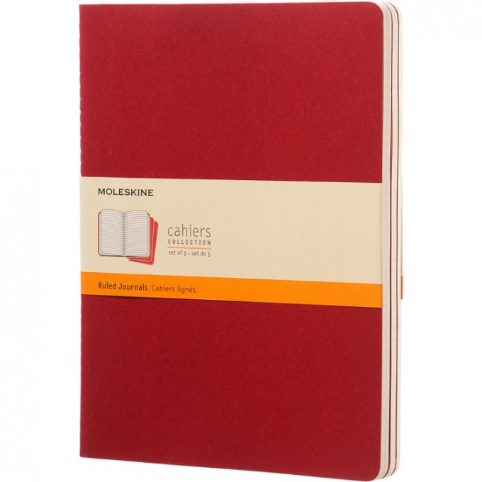Блокнот MOLESKINE CAHIER JOURNAL XLARGE, линейка, клюквенный CH121 Блокнот MOLESKINE CAHIER JOURNAL XLARGE, линейка, клюквенный CH121