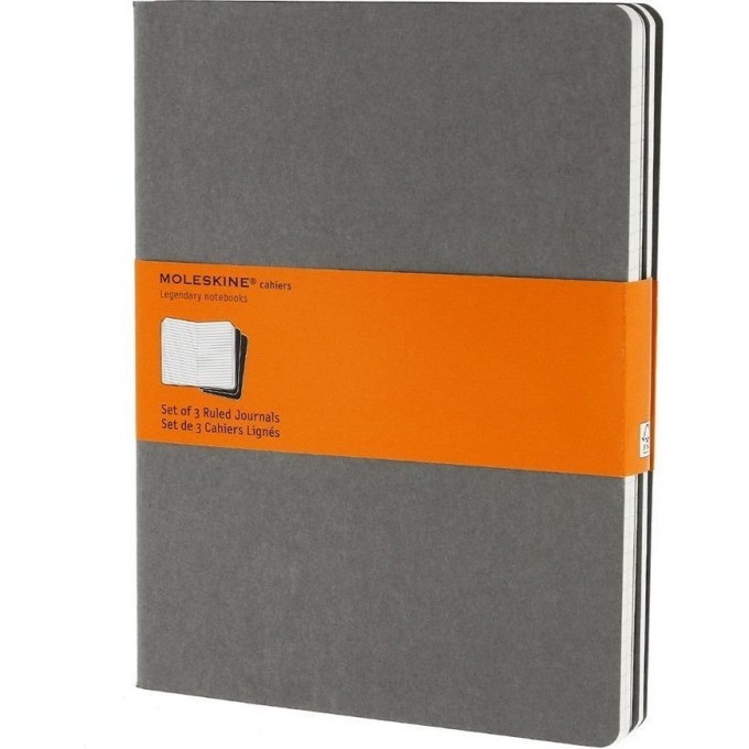 Блокнот MOLESKINE CAHIER JOURNAL XLARGE, линейка, серый CH321 Блокнот MOLESKINE CAHIER JOURNAL XLARGE, линейка, серый CH321