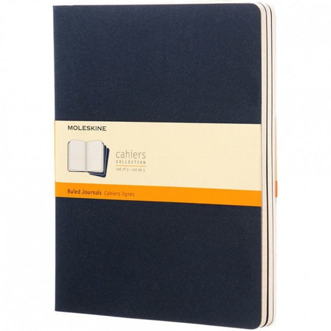 Блокнот MOLESKINE CAHIER JOURNAL XLARGE, линейка, синий индиго CH221 Блокнот MOLESKINE CAHIER JOURNAL XLARGE, линейка, синий индиго CH221