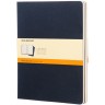 Блокнот MOLESKINE CAHIER JOURNAL XLARGE, линейка, синий индиго CH221
