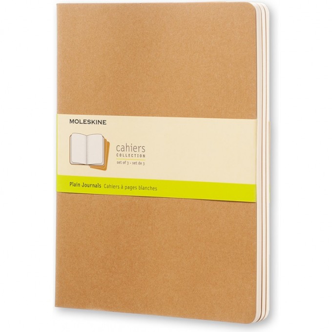 Блокнот MOLESKINE CAHIER JOURNAL XLARGE, нелинованный, бежевый QP423 Блокнот MOLESKINE CAHIER JOURNAL XLARGE, нелинованный, бежевый QP423