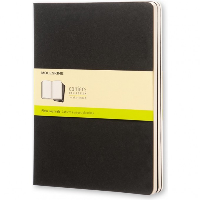 Блокнот MOLESKINE CAHIER JOURNAL XLARGE, нелинованный, черный QP323 Блокнот MOLESKINE CAHIER JOURNAL XLARGE, нелинованный, черный QP323
