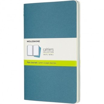 Блокнот MOLESKINE CAHIER JOURNAL XLARGE, нелинованный, голубой