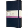 Блокнот MOLESKINE CLASSIC DOUBLE LARGE 130х210мм 240стр. линейка/нелинованный, синий NB313HB20