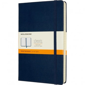 Блокнот MOLESKINE CLASSIC EXPANDED LARGE линейка, синий сапфир