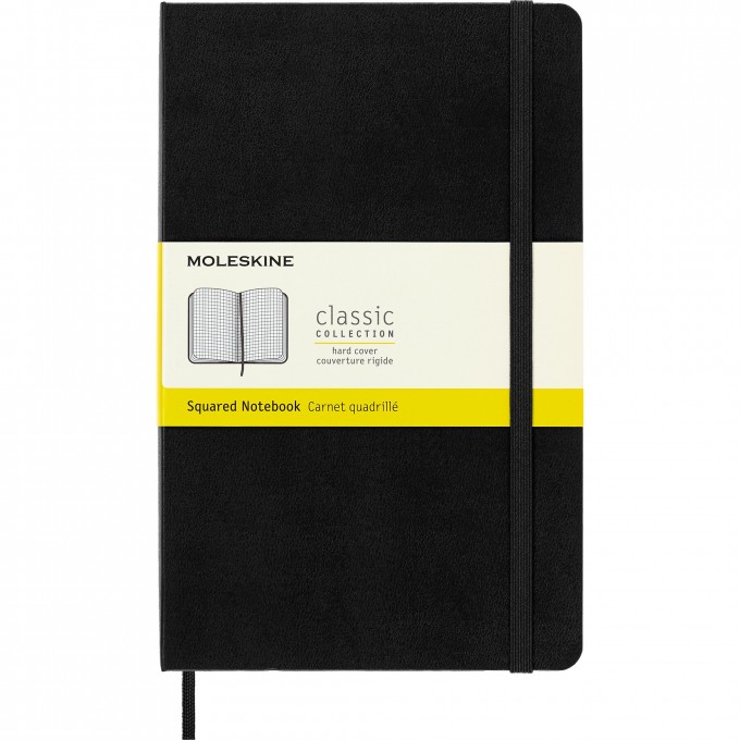 Блокнот MOLESKINE CLASSIC LARGE, клетка, черный QP061 Блокнот MOLESKINE CLASSIC LARGE, клетка, черный QP061