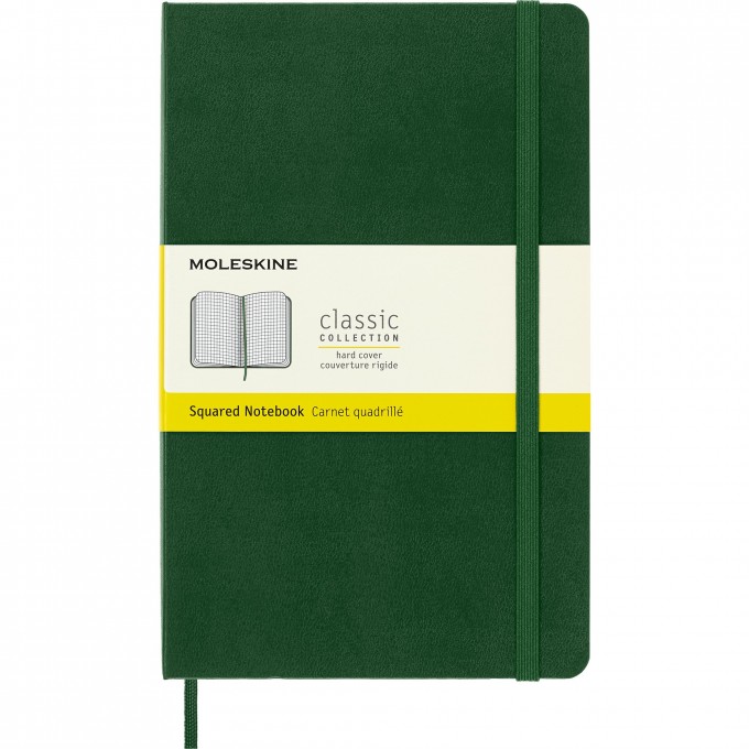 Блокнот MOLESKINE CLASSIC LARGE, клетка, зеленый QP061K15 Блокнот MOLESKINE CLASSIC LARGE, клетка, зеленый QP061K15