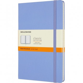 Блокнот MOLESKINE CLASSIC LARGE линейка, голубая гортензия