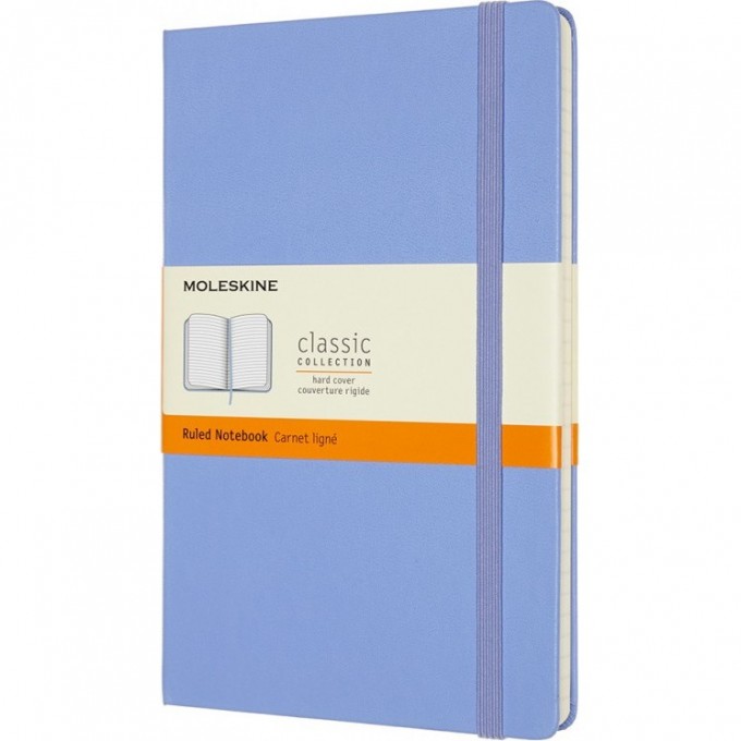 Блокнот MOLESKINE CLASSIC LARGE линейка, голубая гортензия QP060B42 Блокнот MOLESKINE CLASSIC LARGE линейка, голубая гортензия QP060B42