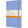 Блокнот MOLESKINE CLASSIC LARGE линейка, голубая гортензия QP060B42