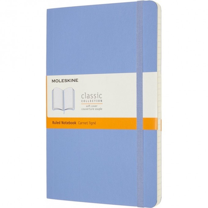 Блокнот MOLESKINE CLASSIC LARGE линейка, голубая гортензия QP616B42 Блокнот MOLESKINE CLASSIC LARGE линейка, голубая гортензия QP616B42