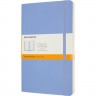 Блокнот MOLESKINE CLASSIC LARGE линейка, голубая гортензия QP616B42