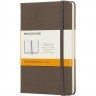 Блокнот MOLESKINE CLASSIC LARGE, линейка, коричневый QP060P14