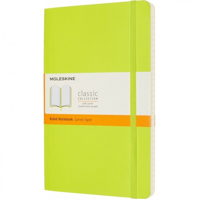 Блокнот MOLESKINE CLASSIC LARGE линейка, лаймовый QP616C2 Блокнот MOLESKINE CLASSIC LARGE линейка, лаймовый QP616C2