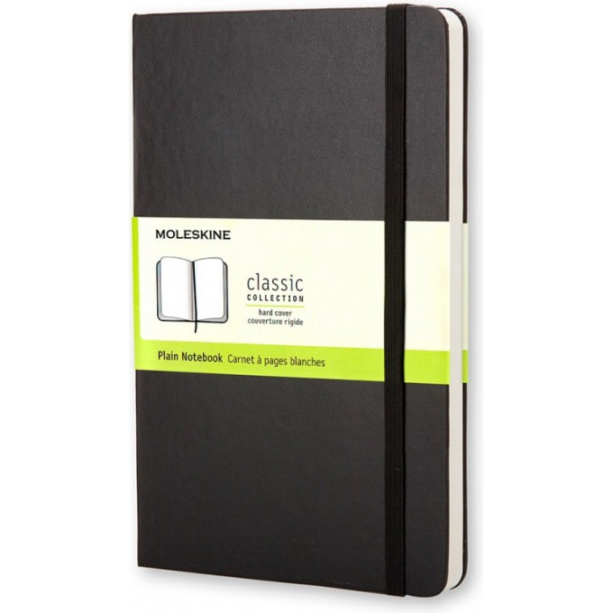 Блокнот MOLESKINE CLASSIC LARGE, нелинованный, черный QP062 Блокнот MOLESKINE CLASSIC LARGE, нелинованный, черный QP062