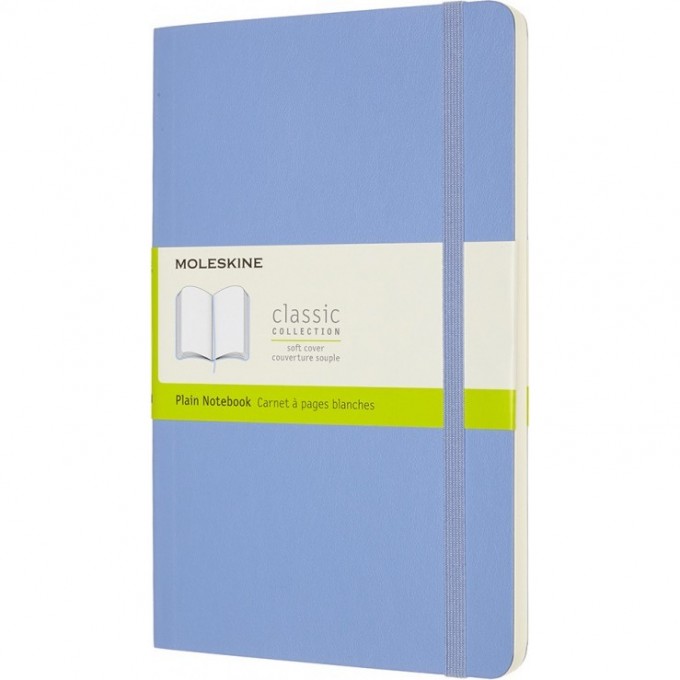 Блокнот MOLESKINE CLASSIC LARGE нелинованный, голубая гортензия QP618B42 Блокнот MOLESKINE CLASSIC LARGE нелинованный, голубая гортензия QP618B42