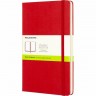 Блокнот MOLESKINE CLASSIC LARGE, нелинованный, красный