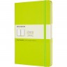 Блокнот MOLESKINE CLASSIC LARGE нелинованный, лаймовый QP062C2