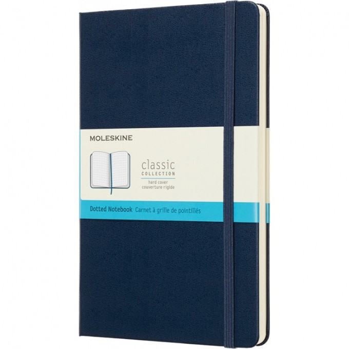 Блокнот MOLESKINE CLASSIC LARGE, пунктир, синий сапфир QP066B20 Блокнот MOLESKINE CLASSIC LARGE, пунктир, синий сапфир QP066B20