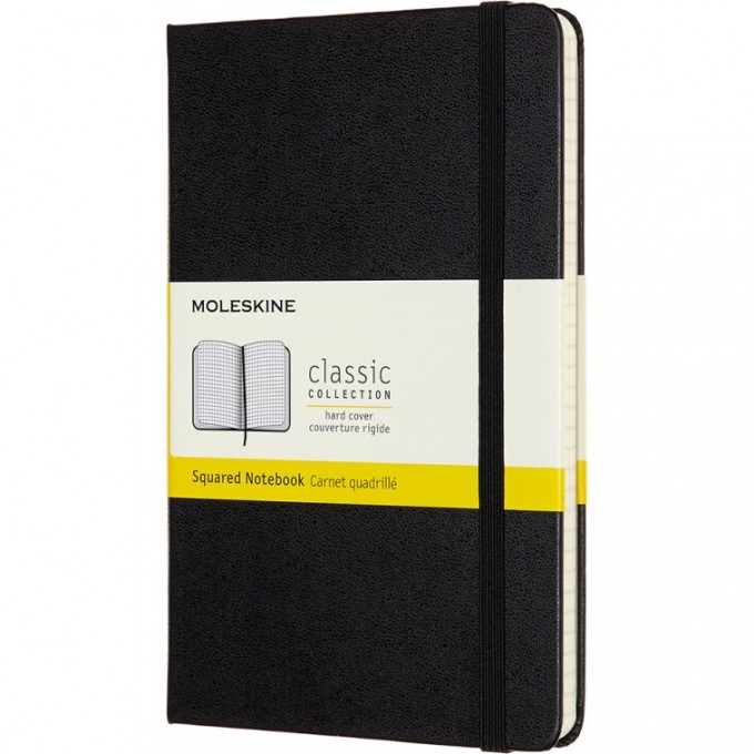 Блокнот MOLESKINE CLASSIC MEDIUM, клетка, черный QP051 Блокнот MOLESKINE CLASSIC MEDIUM, клетка, черный QP051